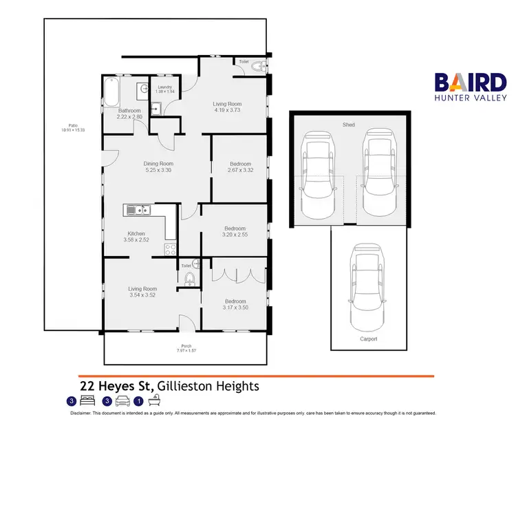 Floorplan of Homely house listing, 22 Heyes Street, Gillieston Heights NSW 2321