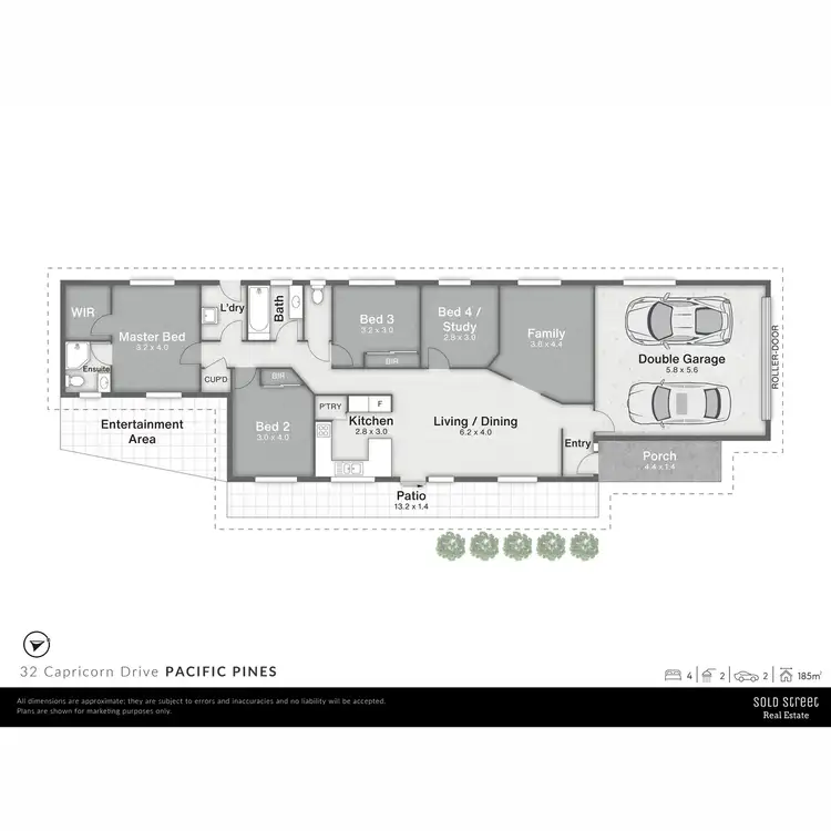 Floorplan of Homely house listing, 32 Capricorn Drive, Pacific Pines QLD 4211