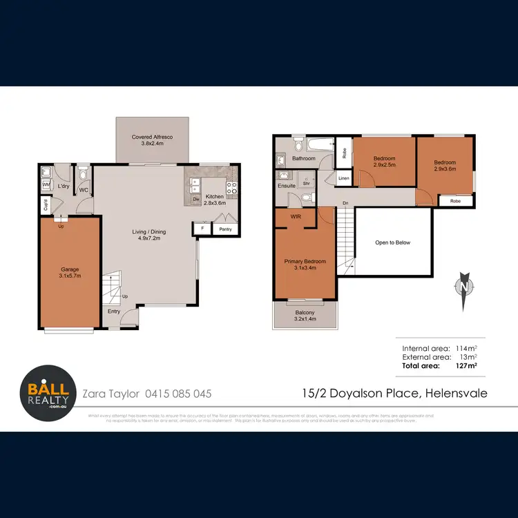 Floorplan of Homely townhouse listing, 15/2 Doyalson Place, Helensvale QLD 4212