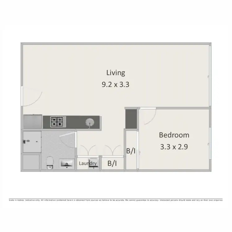 Floorplan of Homely apartment listing, 504/128 Brookes Street, Fortitude Valley QLD 4006