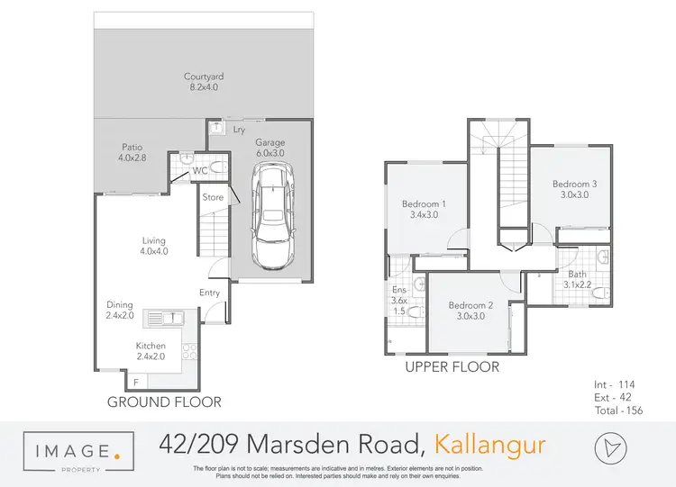 Floorplan of Homely townhouse listing, 42/209 Marsden Road, Kallangur QLD 4503