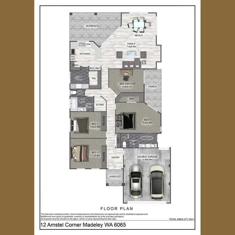 Floorplan of Homely house listing, 12 Amstel Corner, Madeley WA 6065