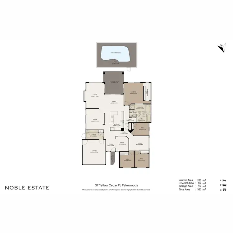Floorplan of Homely house listing, 37 Yellow Cedar Place, Palmwoods QLD 4555