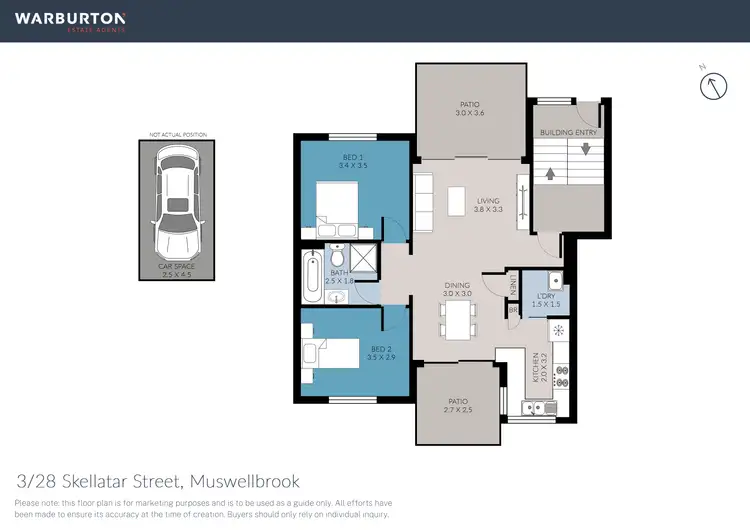 Floorplan of Homely unit listing, 3/28 Skellatar Street, Muswellbrook NSW 2333