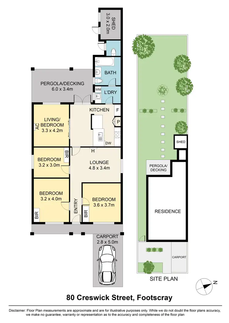Floorplan of Homely house listing, 80 Creswick Street, Footscray VIC 3011