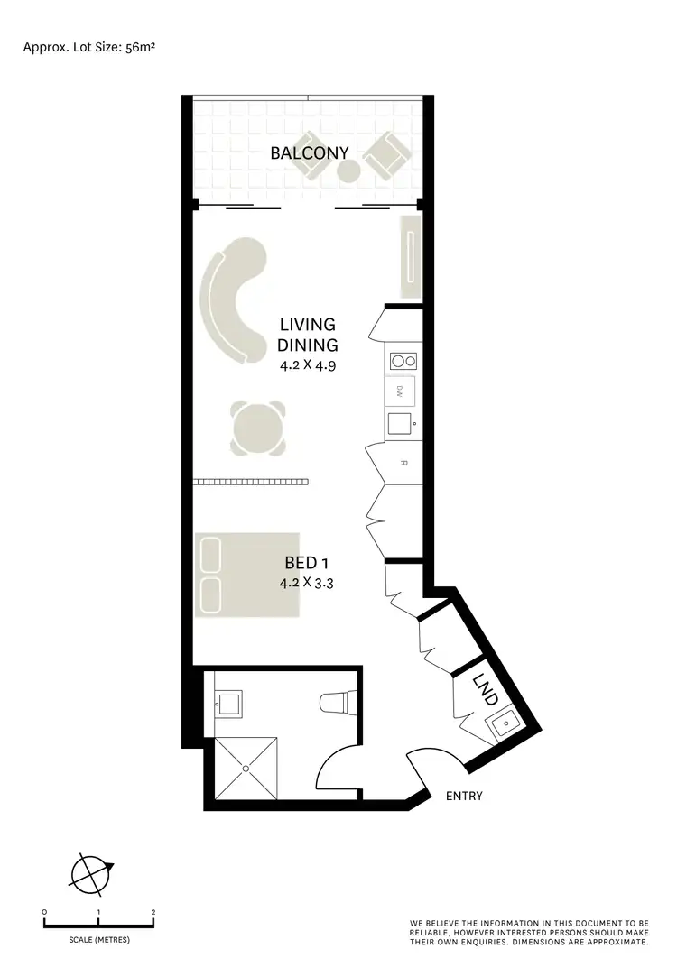 Floorplan of Homely unit listing, 106/18 Bayswater Road, Potts Point NSW 2011