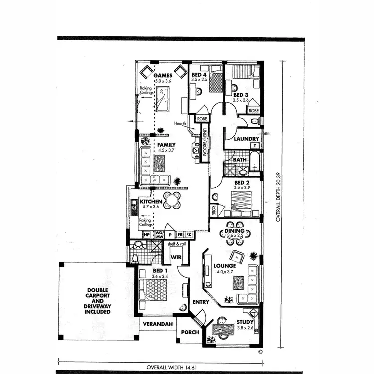 Floorplan of Homely house listing, 190 Kinross Drive, Kinross WA 6028