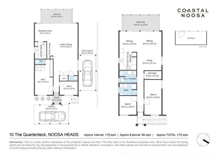 Floorplan of Homely house listing, 10 The Quarterdeck, Noosa Heads QLD 4567