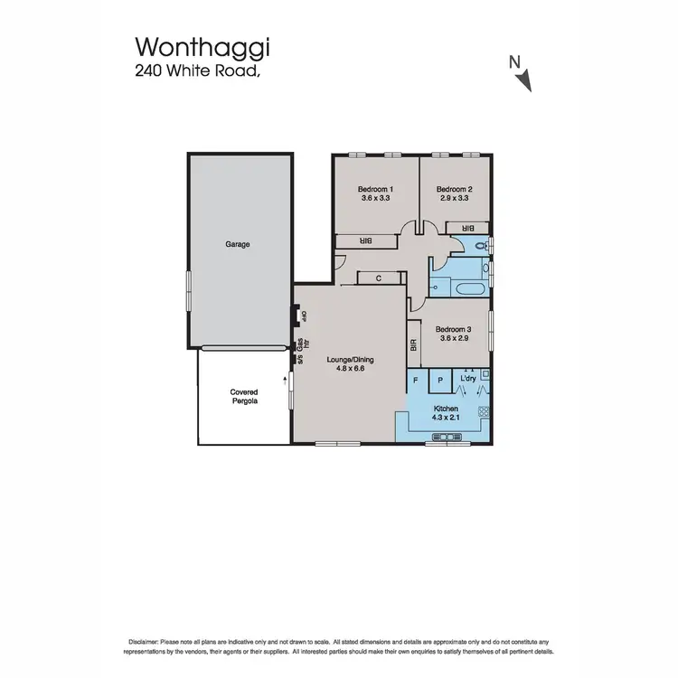 Floorplan of Homely house listing, 240 White Road, North Wonthaggi VIC 3995