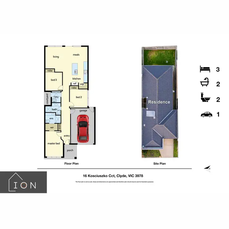 Floorplan of Homely house listing, 16 Kosciuszko Circuit, Clyde VIC 3978