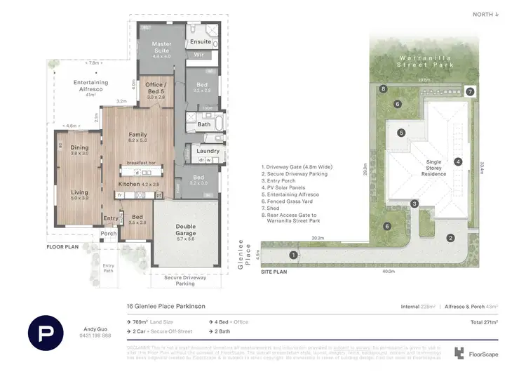 Floorplan of Homely house listing, 16 Glenlee Place, Parkinson QLD 4115