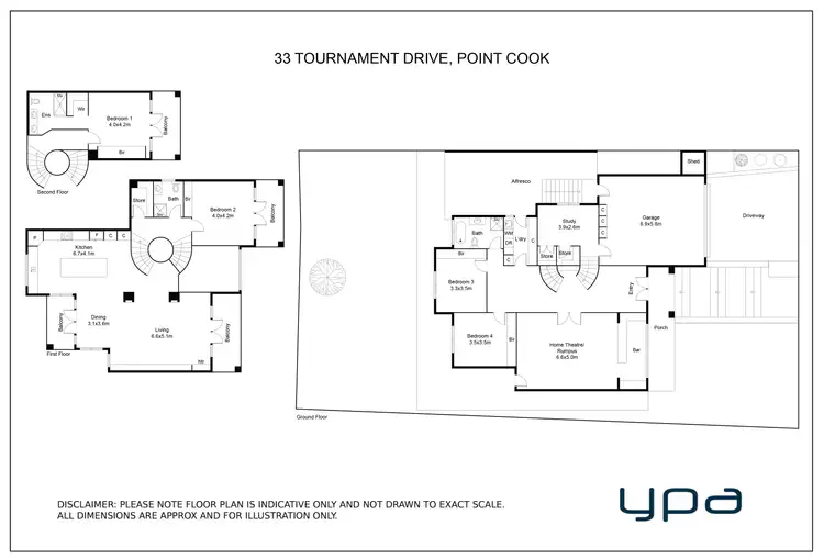 Floorplan of Homely house listing, 33 Tournament Drive, Sanctuary Lakes VIC 3030