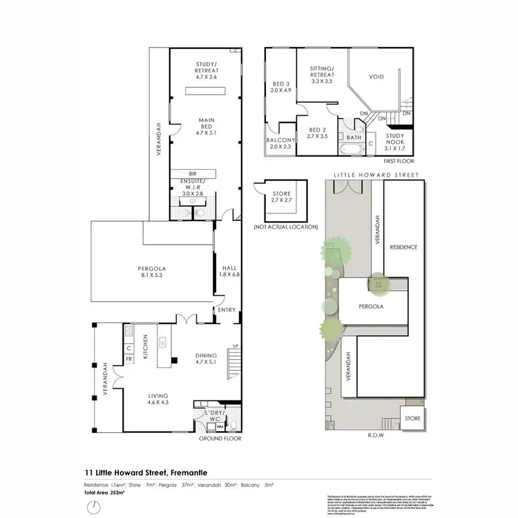 Floorplan of Homely house listing, 11 Little Howard Street, Fremantle WA 6160