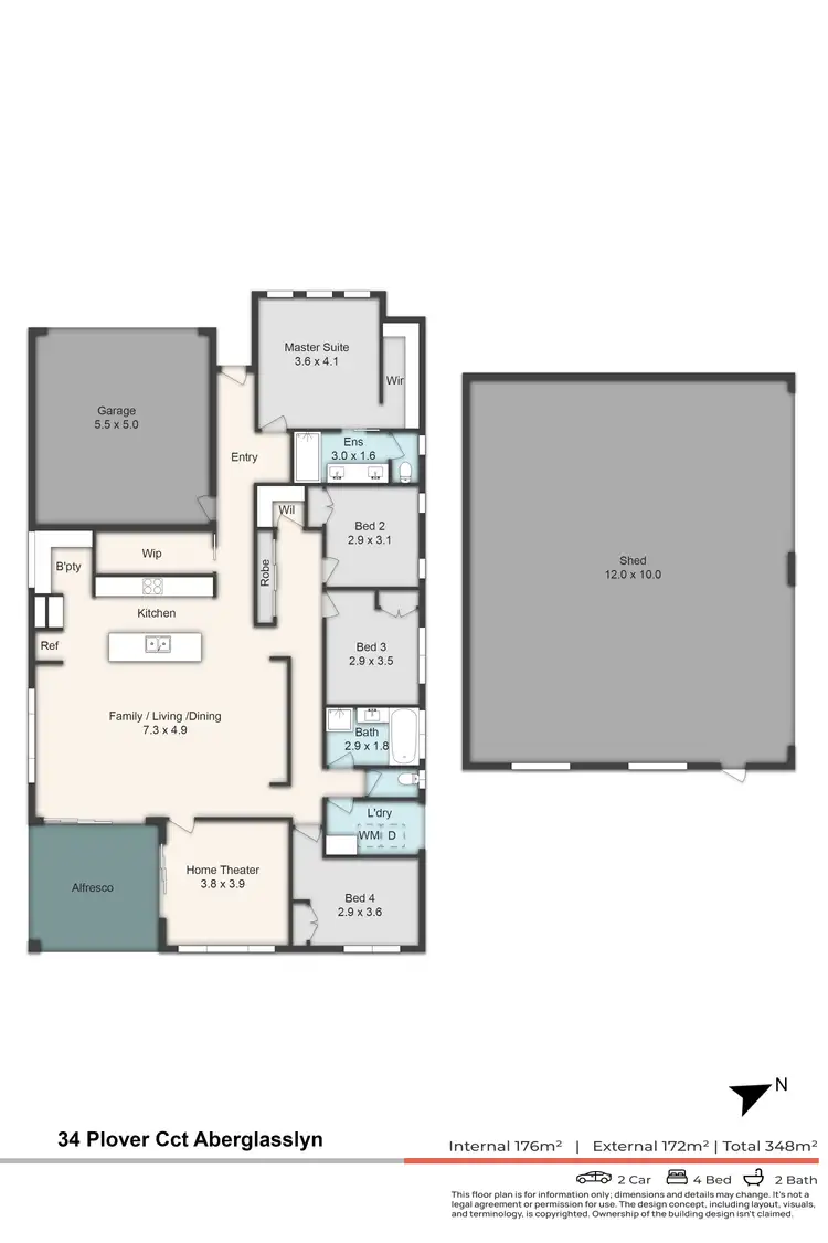 Floorplan of Homely house listing, 34 Plover Circuit, Aberglasslyn NSW 2320