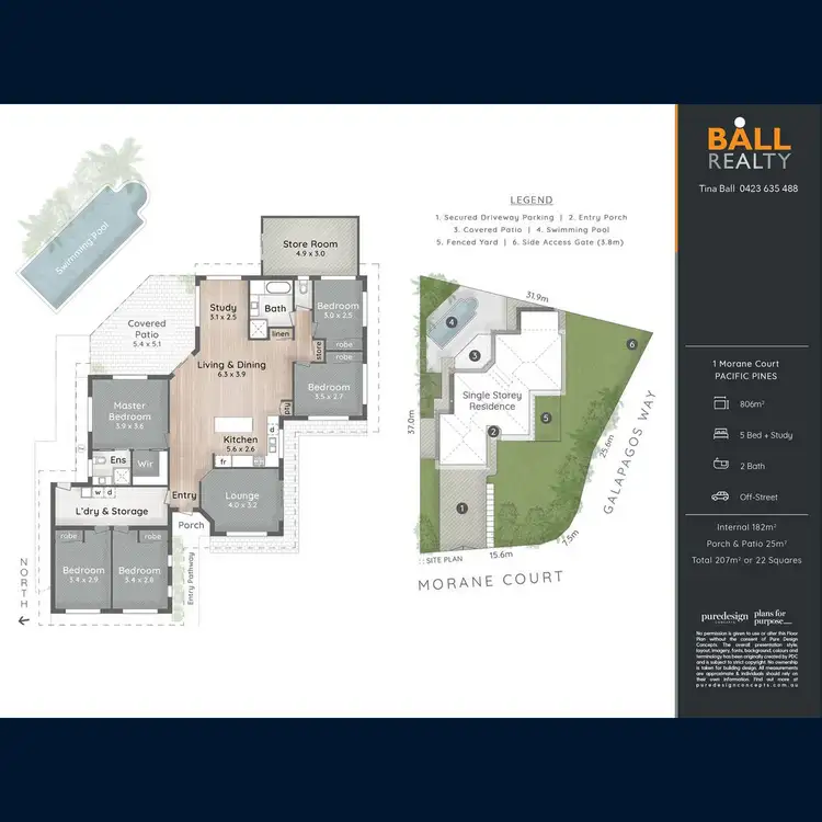 Floorplan of Homely house listing, 1 Morane Court, Pacific Pines QLD 4211