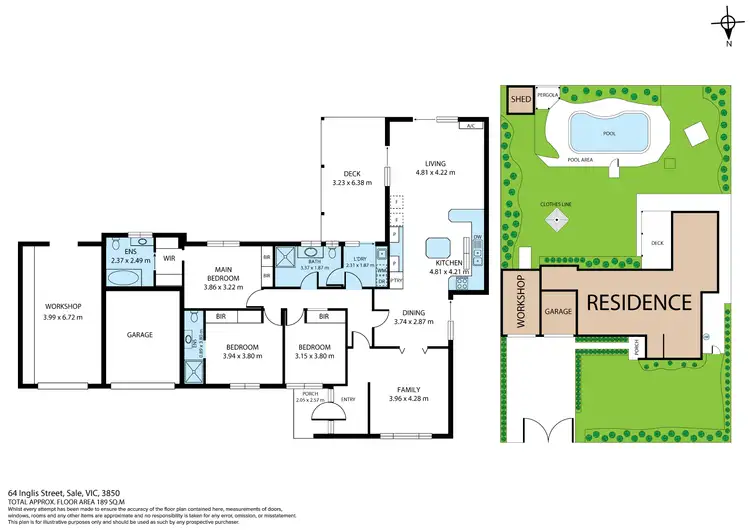 Floorplan of Homely house listing, 64 Inglis Street, Sale VIC 3850