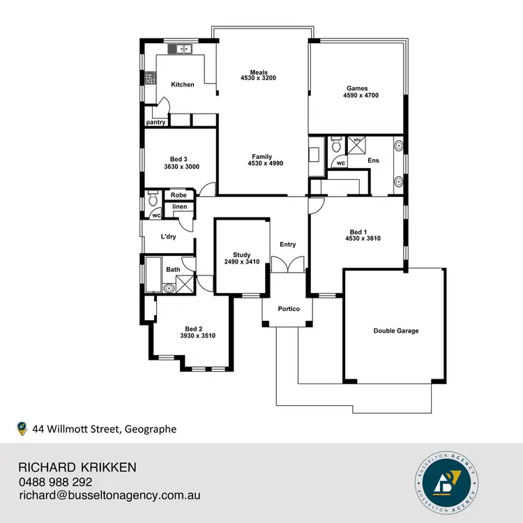 Floorplan of Homely house listing, 44 Willmott Street, Geographe WA 6280