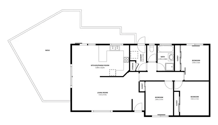 Floorplan of Homely house listing, 19 Sonia Court, Wodonga VIC 3690
