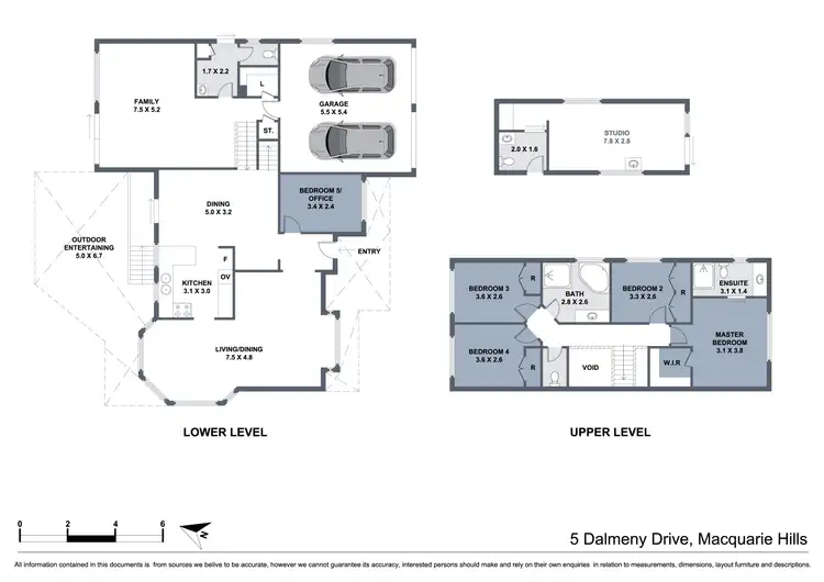 Floorplan of Homely house listing, 5 Dalmeny Drive, Macquarie Hills NSW 2285