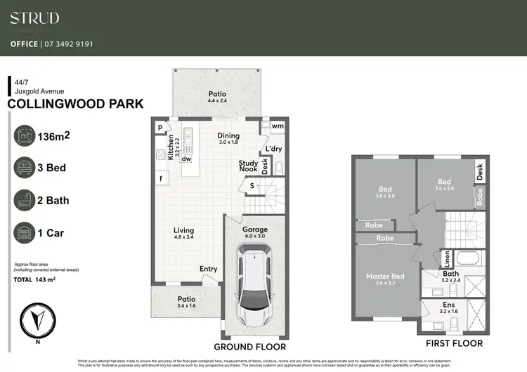 Floorplan of Homely unit listing, 44/7 Juxgold Avenue, Collingwood Park QLD 4301