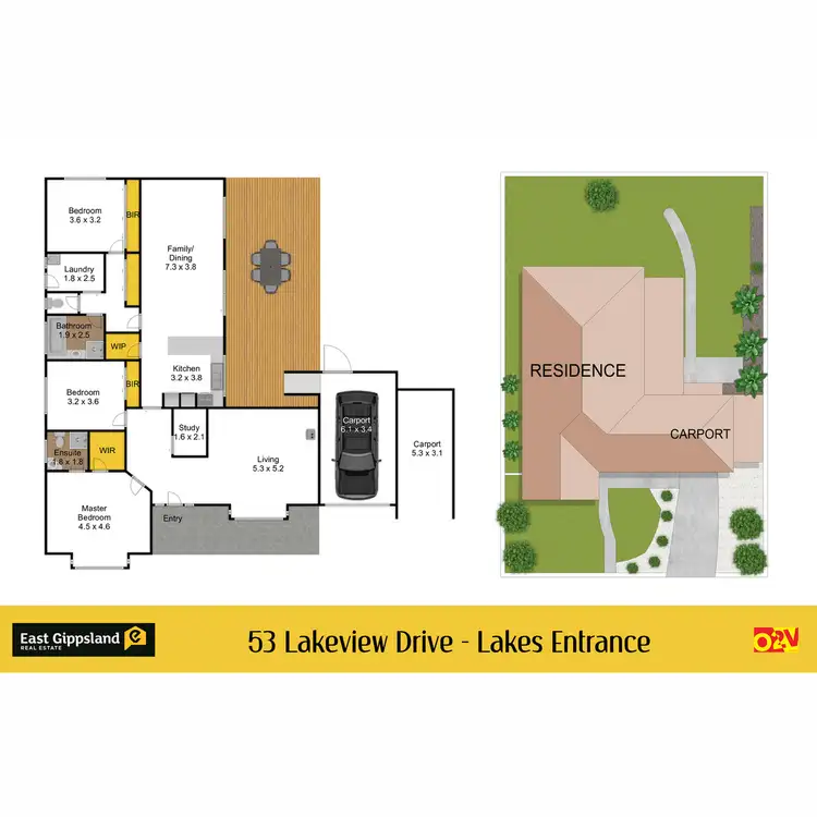 Floorplan of Homely house listing, 53 Lakeview Drive, Lakes Entrance VIC 3909