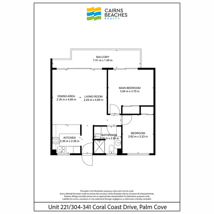 Floorplan of Homely unit listing, 221/305-341 Coral Coast Drive, Palm Cove QLD 4879