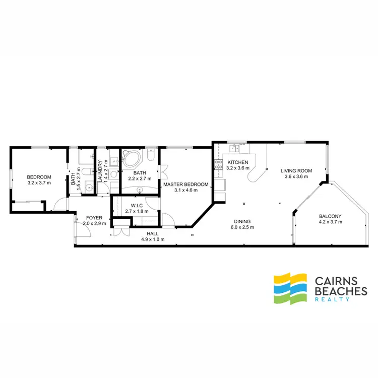 Floorplan of Homely unit listing, 6/41 Sims Esplanade, Yorkeys Knob QLD 4878