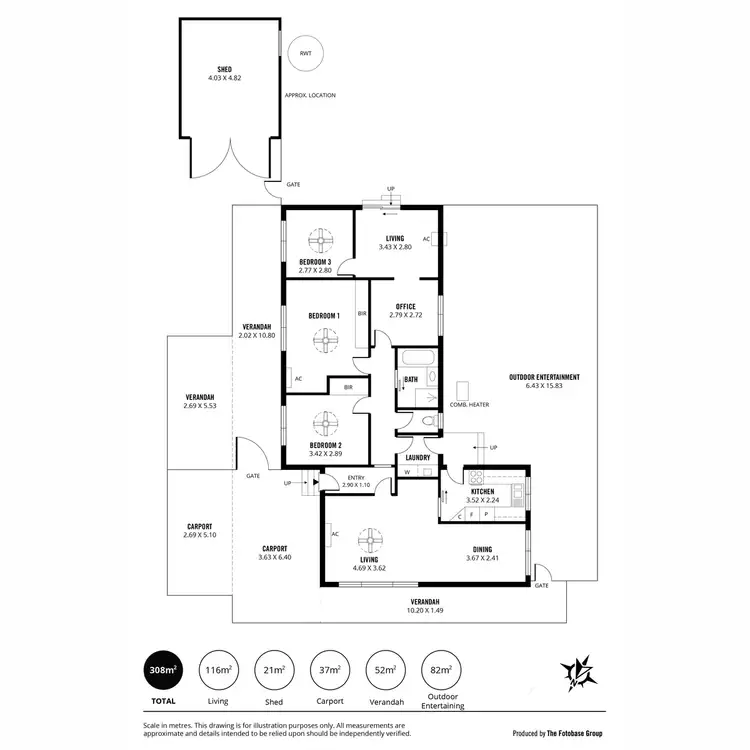 Floorplan of Homely house listing, 79 Northcote Drive, Para Hills West SA 5096