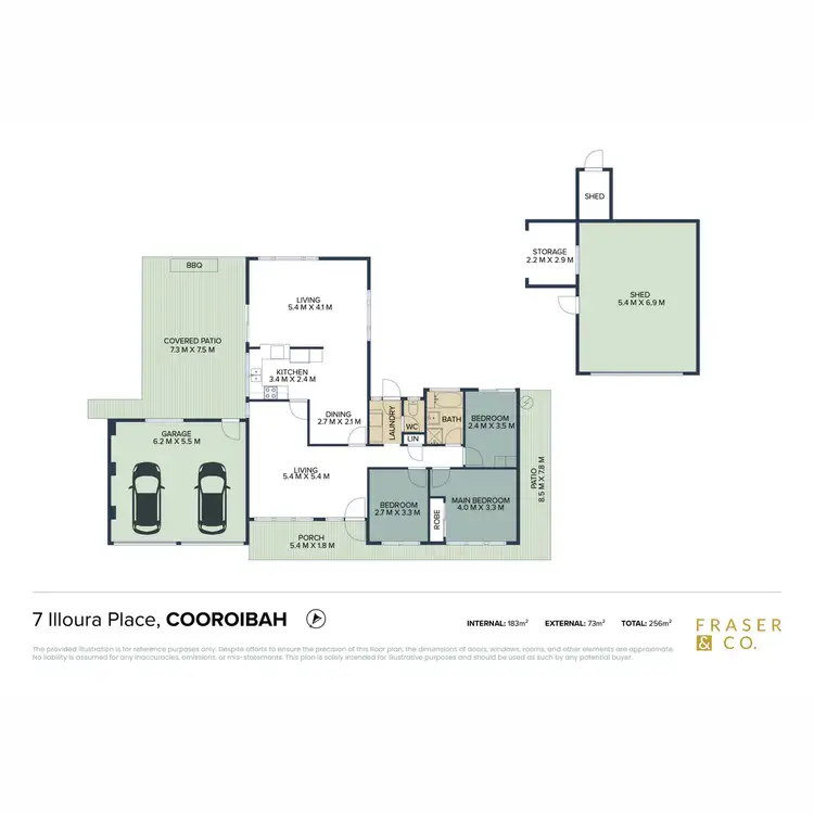 Floorplan of Homely house listing, 7 Illoura Place, Cooroibah QLD 4565