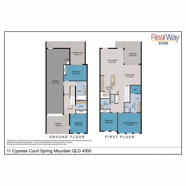 Floorplan of Homely house listing, 11 Cypress Court, Spring Mountain QLD 4300