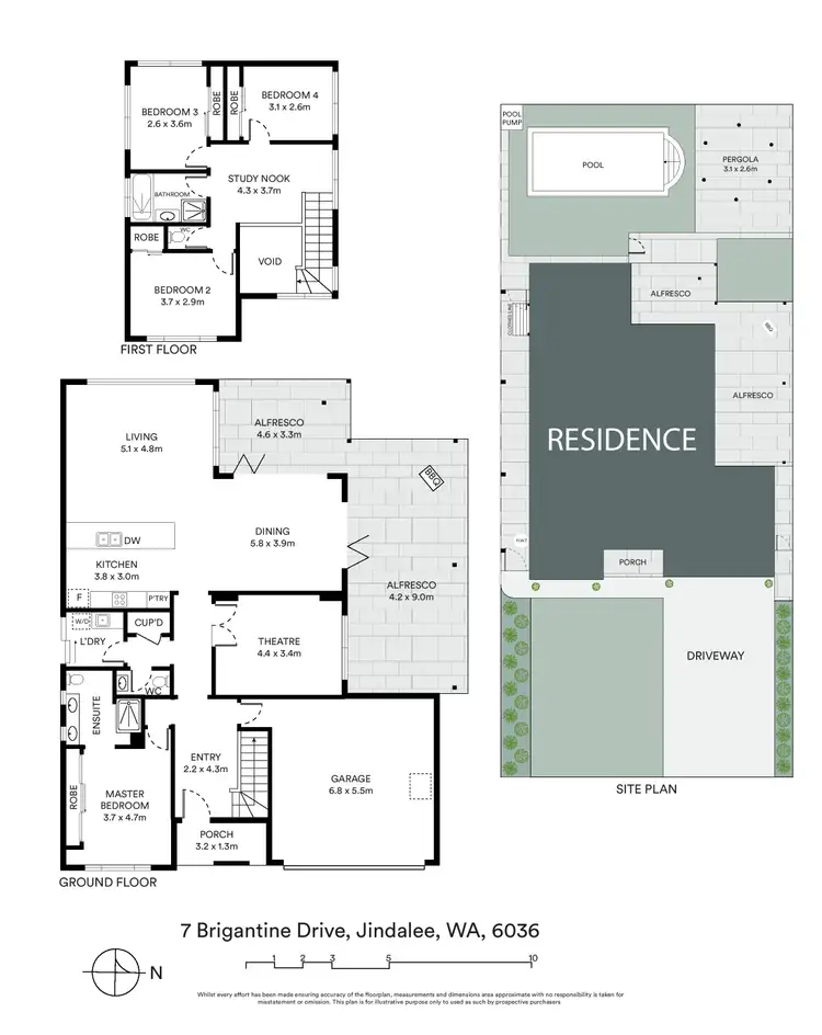 Floorplan of Homely house listing, 7 Brigantine Drive, Jindalee WA 6036