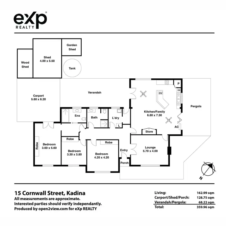Floorplan of Homely house listing, 15 Cornwall Street, Kadina SA 5554