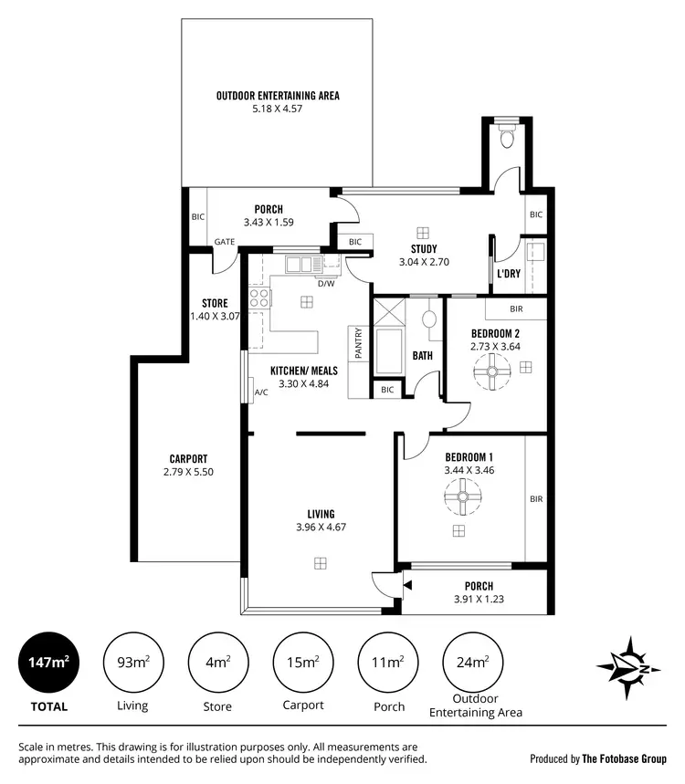 Floorplan of Homely unit listing, 2/25 MacFarlane Street, Glenelg North SA 5045