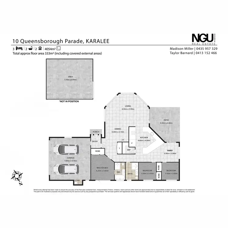 Floorplan of Homely house listing, 10 Queensborough Parade, Karalee QLD 4306
