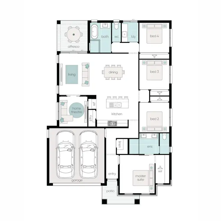 Floorplan of Homely house listing, Lot 717 (25) Livistona Drive, Lochinvar NSW 2321