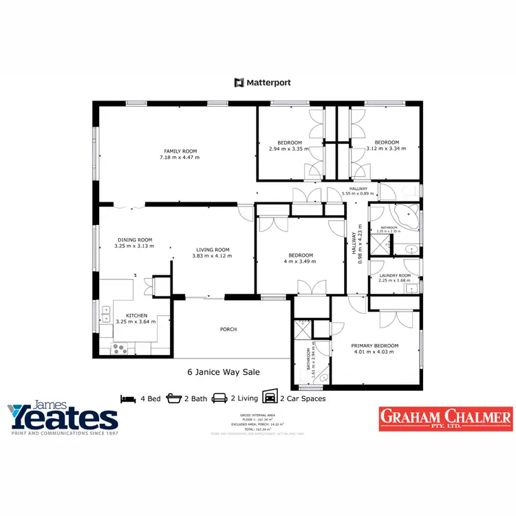 Floorplan of Homely house listing, 6 Janice Way, Sale VIC 3850