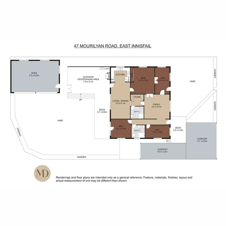 Floorplan of Homely house listing, 47 Mourilyan Road, East Innisfail QLD 4860