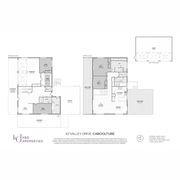 Floorplan of Homely house listing, 42 Valley Drive, Caboolture QLD 4510