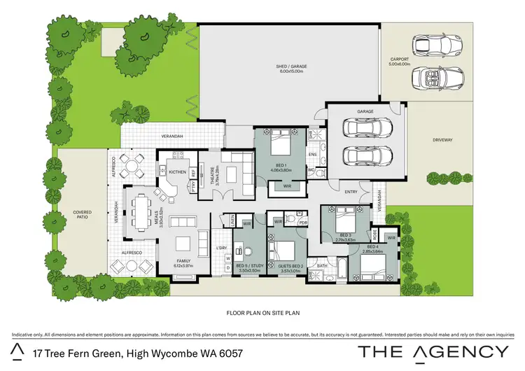 Floorplan of Homely house listing, 17 Tree Fern Green, Maida Vale WA 6057