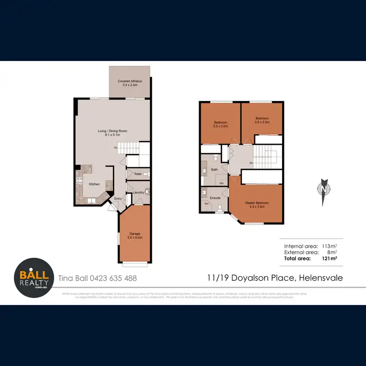 Floorplan of Homely townhouse listing, 11/19 Doyalson Place, Helensvale QLD 4212