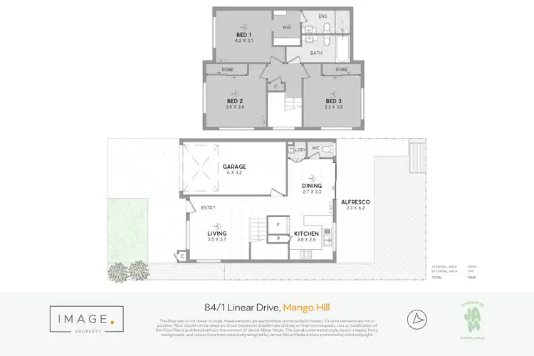 Floorplan of Homely townhouse listing, 84/1 Linear Drive, Mango Hill QLD 4509