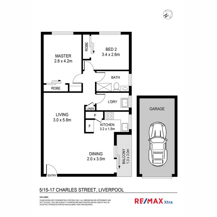 Floorplan of Homely unit listing, 5/15-17 Charles Street, Liverpool NSW 2170
