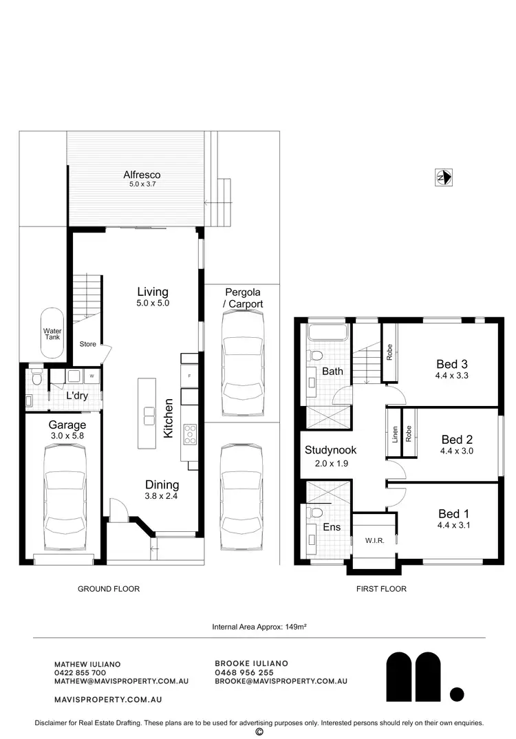 Floorplan of Homely townhouse listing, 7/103 Crebert Street, Mayfield NSW 2304