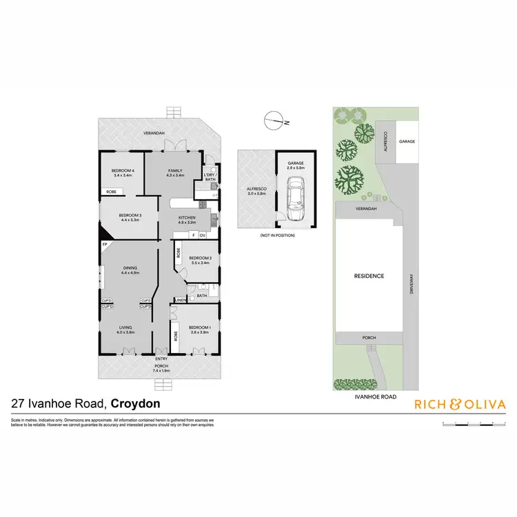 Floorplan of Homely house listing, 27 Ivanhoe Road, Croydon NSW 2132