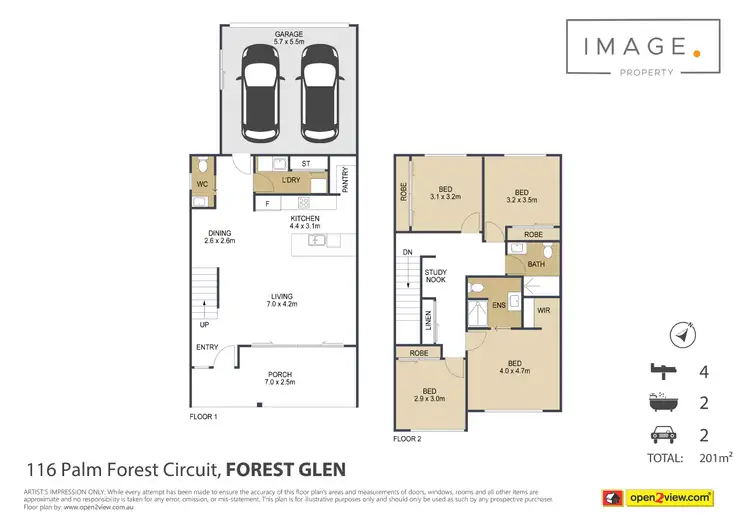 Floorplan of Homely house listing, 116 Palm Forest Circuit, Forest Glen QLD 4556