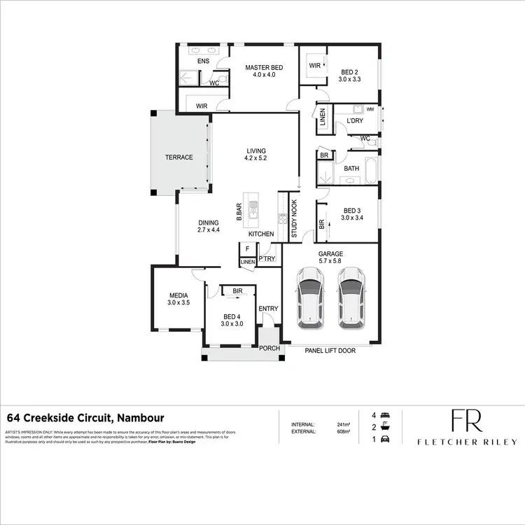Floorplan of Homely house listing, 64 Creekside Circuit, Nambour QLD 4560
