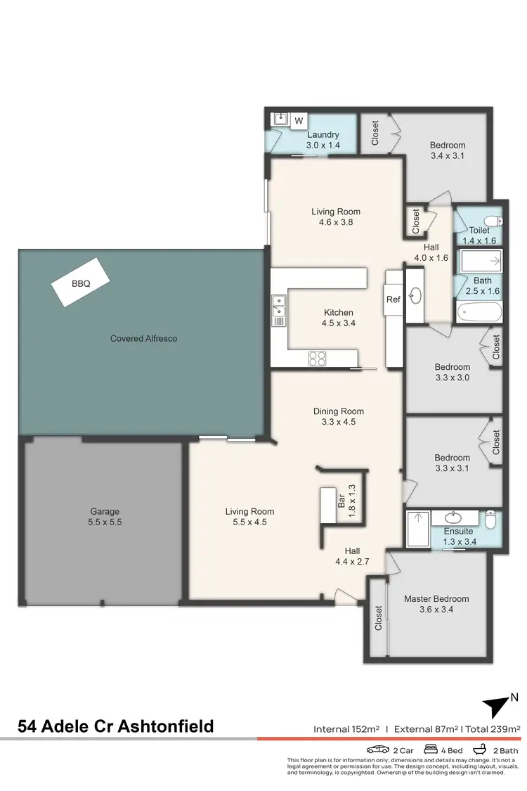 Floorplan of Homely house listing, 54 Adele Crescent, Ashtonfield NSW 2323