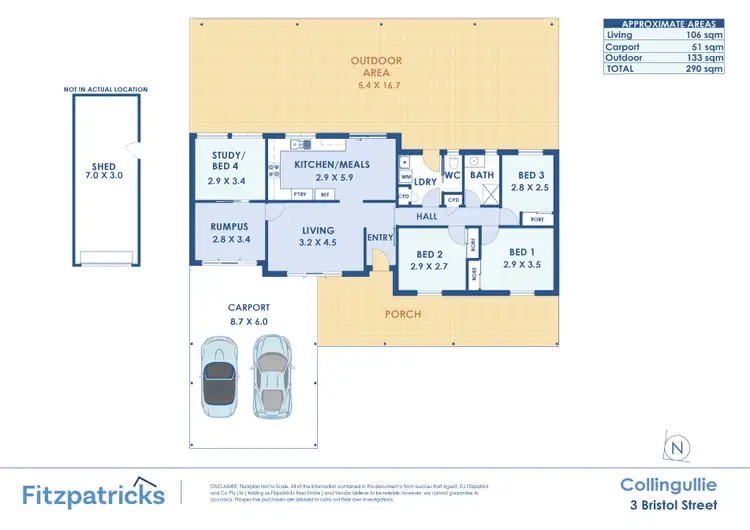 Floorplan of Homely house listing, 3 Bristol Street, Collingullie NSW 2650