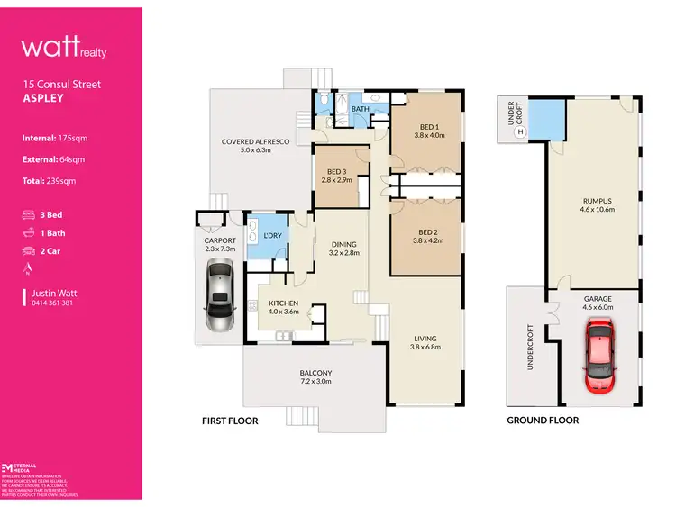 Floorplan of Homely house listing, 15 Consul Street, Aspley QLD 4034