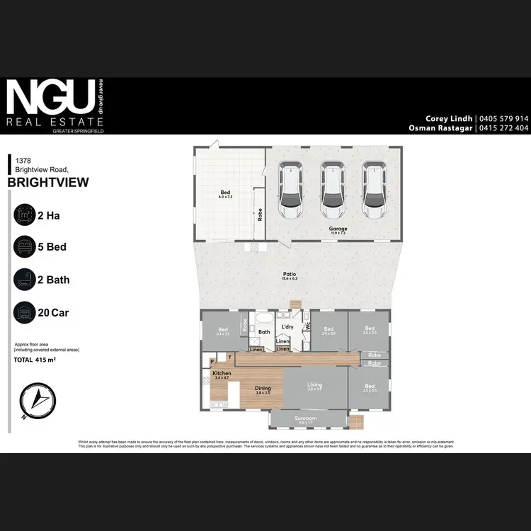 Floorplan of Homely house listing, 1378 Brightview Road, Brightview QLD 4311